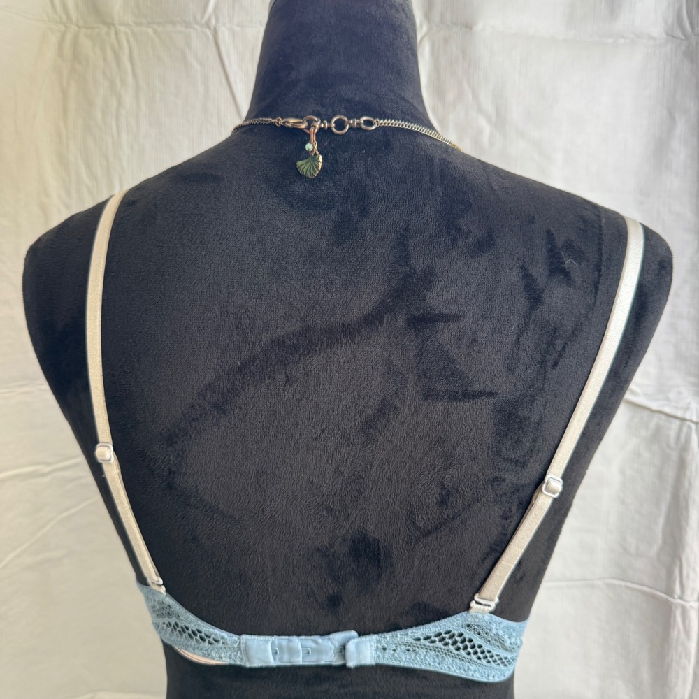 Victoria's Secret Women's Light Blue Lace Push Up Bra 34A 361739-B4M - Picture 3 of 7